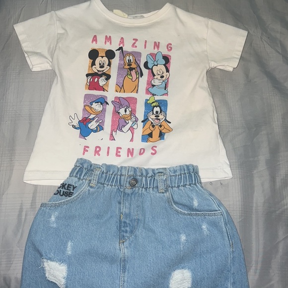 Mickey Mouse Clubhouse inspired Shirt & Skirt set | 18-24 MNTHS - Picture 2 of 3